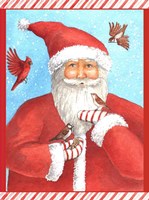 Santas Bird Greeting Fine Art Print