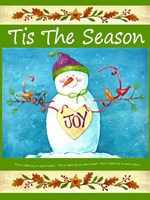 Snowman Season Of Joy Fine Art Print
