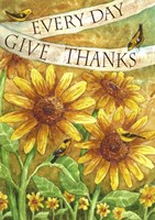 Sunflower Give Thanks Everyday Fine Art Print