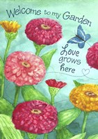 Zinnia Welcome Love Fine Art Print