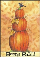 Pumpkins Happy Fall Fine Art Print