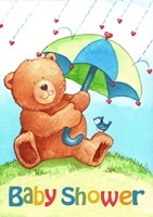 Baby Shower Bear Framed Print