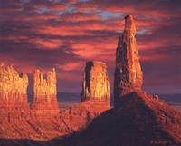 Fiery Castles Fine Art Print