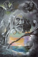Merlin in Middle Earth Fine Art Print