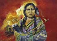 Sitting Bull Peace Pipe Visions Fine Art Print