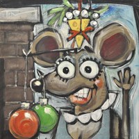 Merry Christmouse Fine Art Print