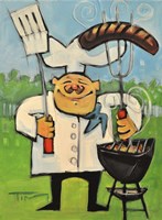 Backyard Bistro Fine Art Print