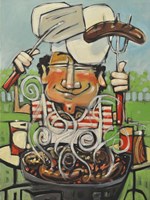 King Of The Grill Fine Art Print