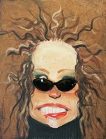 Redhead In Sunglasses Fine Art Print