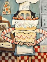 The French Baker Framed Print