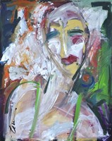 Woman At Jazz Club Fine Art Print