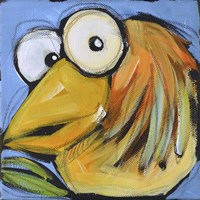 Gold Bird 2 Fine Art Print