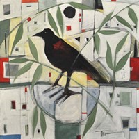 Redwing And Branches Framed Print