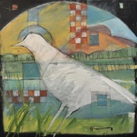 White Bird In Marsh Fine Art Print