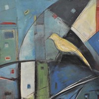 Yellow Bird 1 Fine Art Print