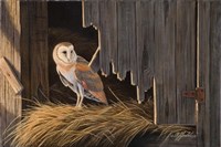 Ready For The Hunt Barn Owl Fine Art Print