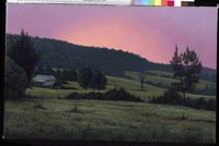 Hillside At Dusk Fine Art Print