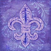 Damask Fleur Framed Print