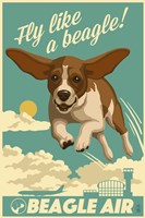 Fly Like a Beagle Framed Print