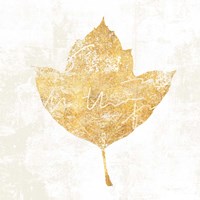 Bronzed Leaf I Fine Art Print