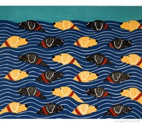 Beach Cover Sheet Fine Art Print