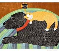 Catnap Think a Happy Thought Fine Art Print