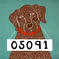 Bad Dog 05091 Choc Fine Art Print