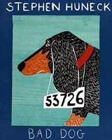Bad Dog Dachshunc Fine Art Print