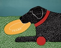 Dog Toys Good Dog Black Fine Art Print