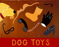 Dog Toys Yellow Fine Art Print