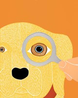 Eye Exam Yellow Fine Art Print