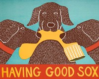 Having Good Sox Choc Fine Art Print