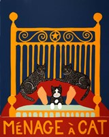 Menage A Cat Fine Art Print