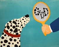 Mirror Image Of Dog Fine Art Print