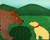 My Stomach Likes To Growl Yellow Fine Art Print