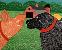 Sally Goes To The Farm Fine Art Print