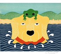 The Frog Yellow Fine Art Print