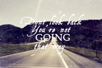 Dont Look Back Fine Art Print