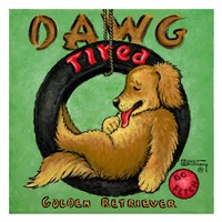 Dawg Tired Framed Print