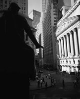 Silhouette of George Washington Statue, Manhattan, New York City Fine Art Print