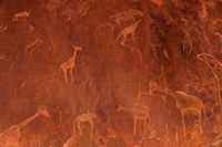 Cave Paintings by Bushmen, Damaraland, Namibia Fine Art Print