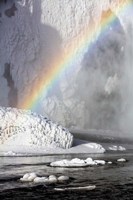 Rainbow over Skogarfoss Waterfall Iceland Fine Art Print