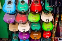 Colorful Guitars, Downtown Los Angeles Fine Art Print