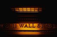 11 Wall St. Building Sign Fine Art Print