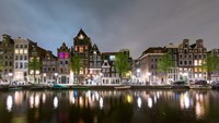Herengracht in Central Canal Ring Grachtengordel, North Holland, Netherlands Fine Art Print
