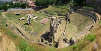 Ruins of Roman Theater, Volterra, Tuscany, Italy Fine Art Print
