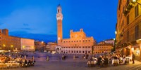 Clock Tower, Torre Del Mangia, Tuscany, Italy Fine Art Print