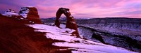 Arches National Park with Snow, Utah Fine Art Print