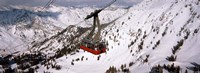 Ride over Snowbird Ski Resort, Utah Fine Art Print