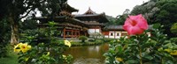 Buddhist Temple, Byodo-in Temple, Koolau Range, Oahu, Hawaii Fine Art Print